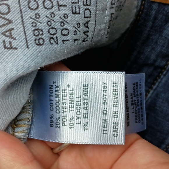 2/$30 L.L. BEAN‎ Beanflex Women's Blue Jeans-(#1,398) - Picture 4 of 5